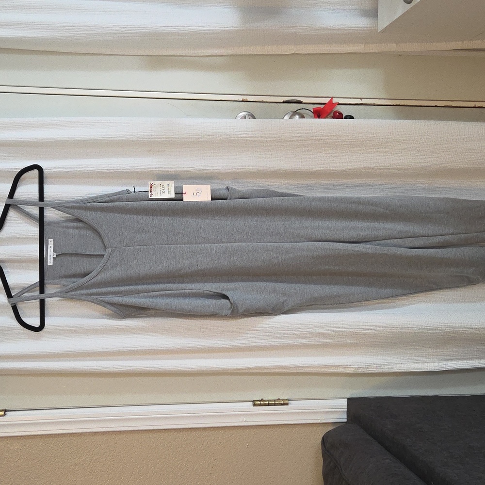 Sincerely Jules Heather Gray Jumpsuit. NWT.